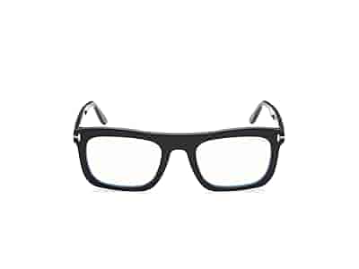 Amazon.com: Tom Ford FT 5757-B BLUE BLOCK Shiny Black/Blue